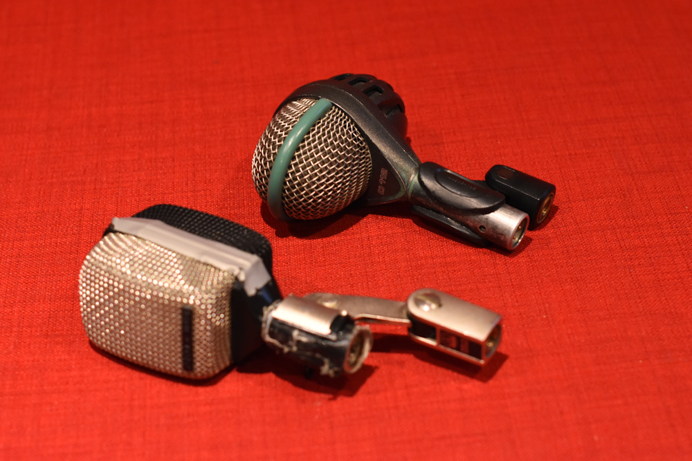 AKG D112 and D12A microphones